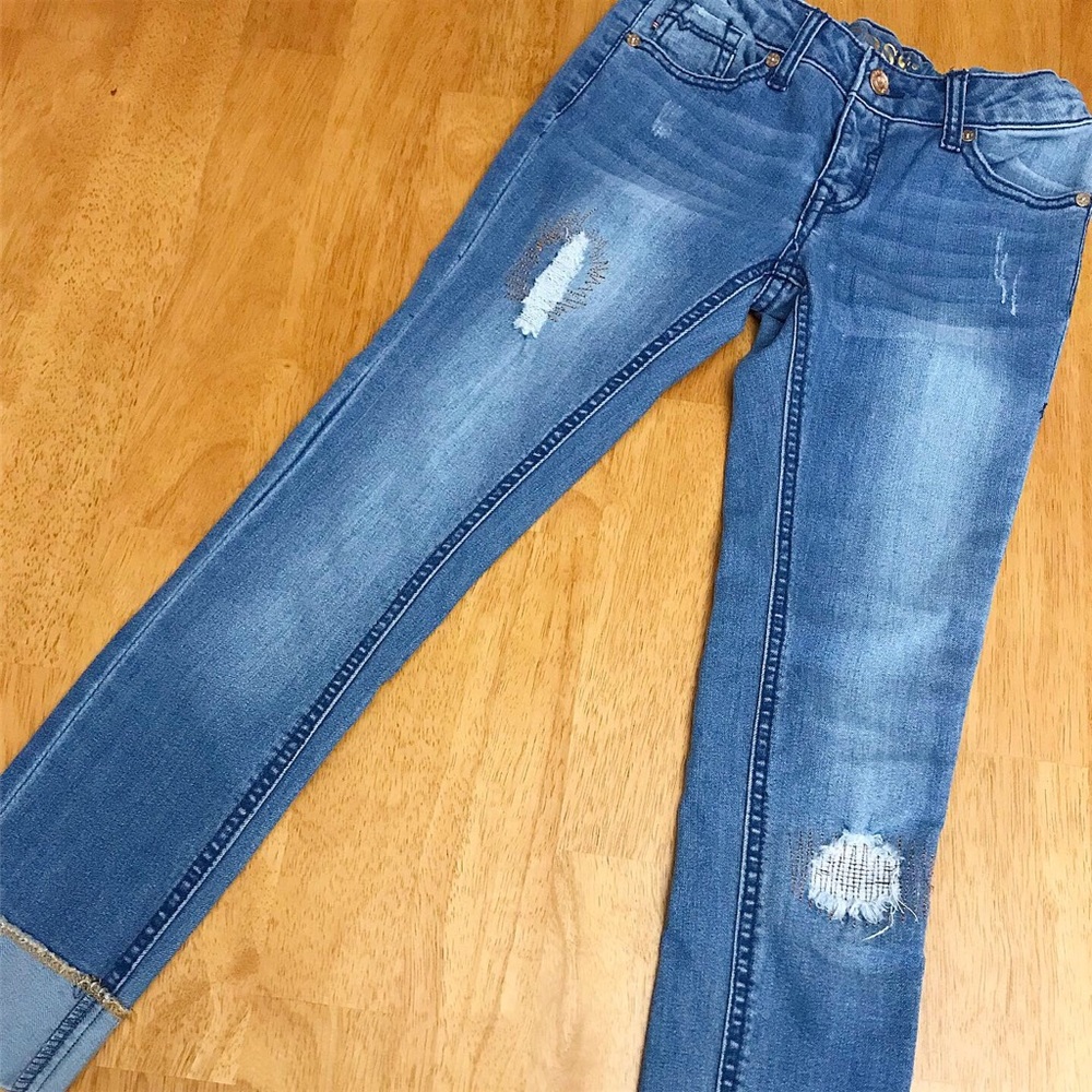 Girls size 10 adjustable Vigoss ankle skinny jeans